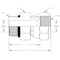 World Wide Fittings Male O-Ring Boss to Female JIC Swivel Straight 9316X08X08 - alternate 2